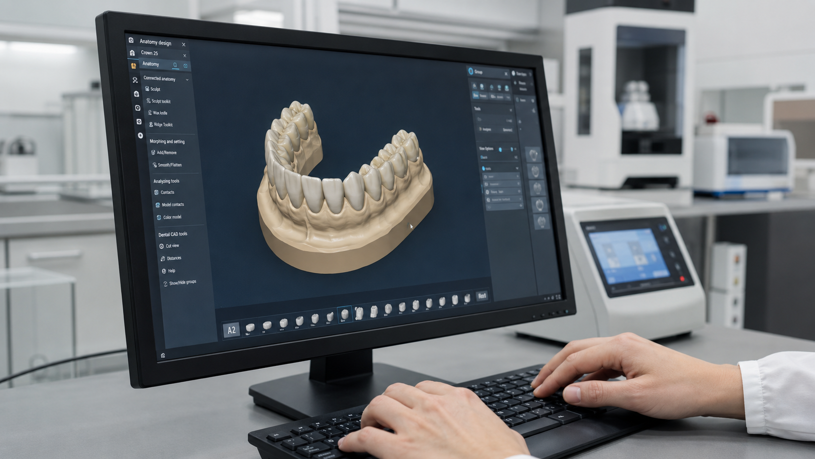 In-house dental CAD/CAM milling machine and 3D printer